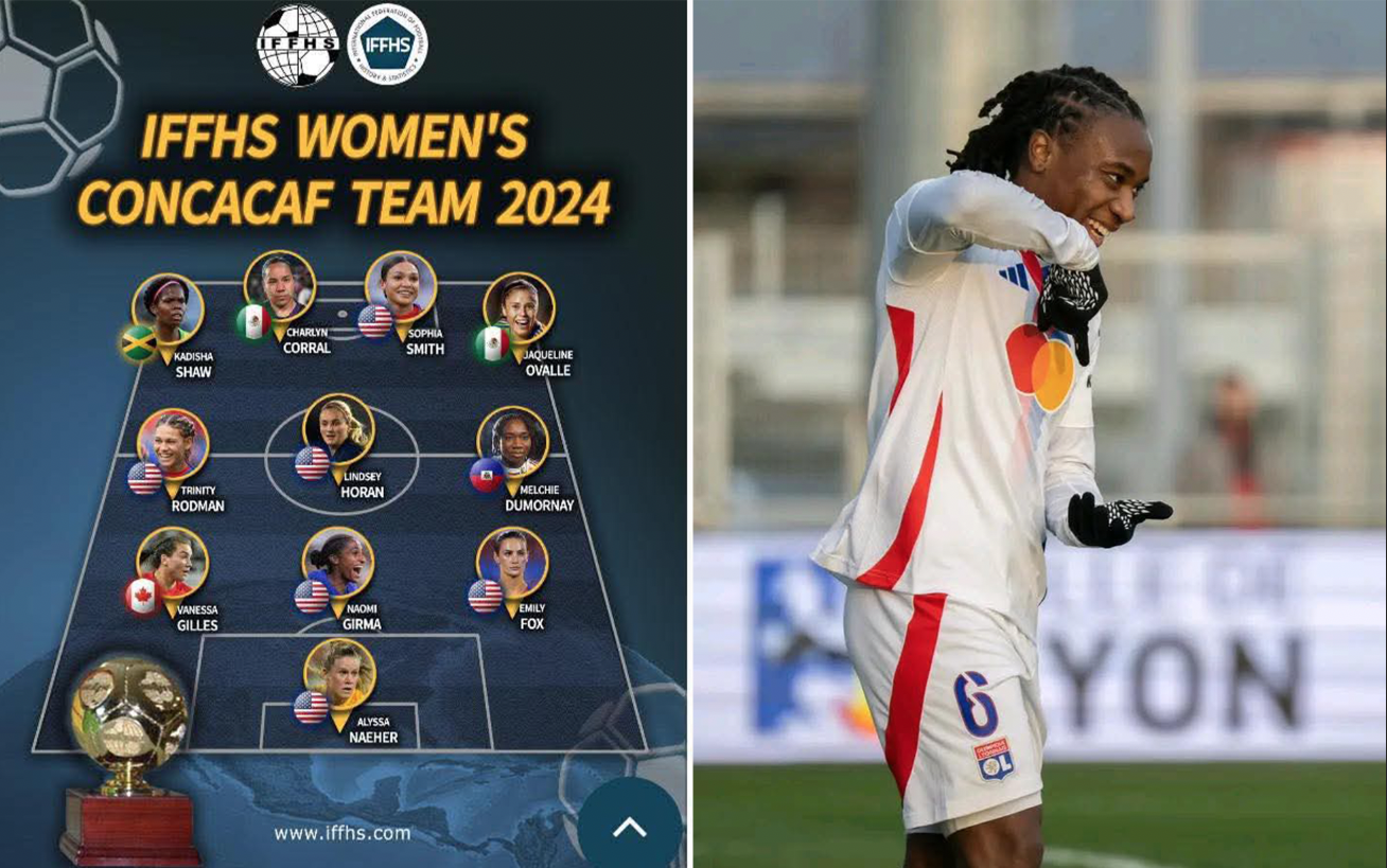 Melchie Daëlle Dumornay nommée dans l’équipe type des joueuses de l’année 2024 de la Concacaf par l’IFFHS